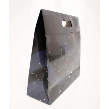 Imagem de Embalagem Presente Sacola Estampa Estrelas Marisa-68101, UN, Azul