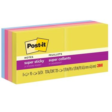Imagem de POST-IT Notas Super Adesiva 47X47 8 Blocos 3M