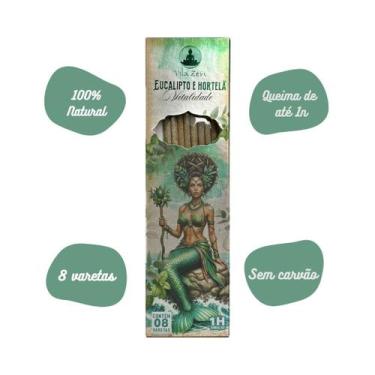 Imagem de Incenso Natural Vila Zen Eucalipto e Hortelã Vitalidade