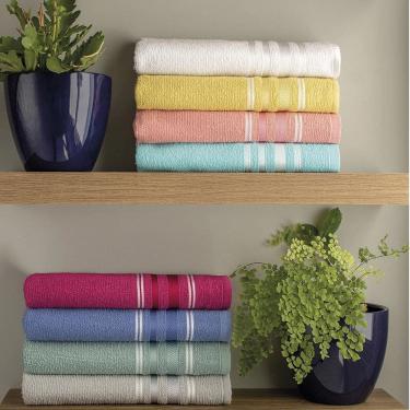 Imagem de Toalha de Banho Atlântica Liz Luar 100% Algodão Cinza