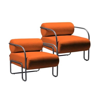 Imagem de Kit 2 Poltronas Minsk em Madeira de Eucalipto Movellu Home