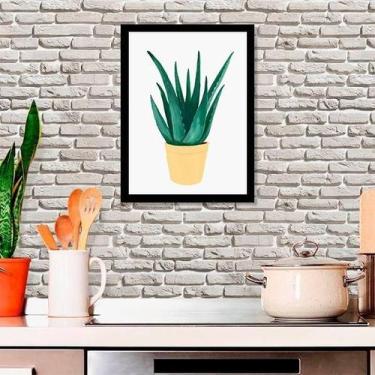 Imagem de Quadro Vaso Espada De São Jorge 24X18Cm - Com Vidro - Quadros On-Line