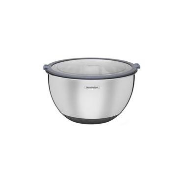 Imagem de Bowl Tramontina Cucina em Aço Inox com Tampa Plástica 22 cm 3 Litros