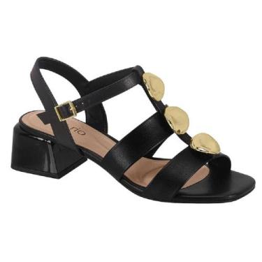 Imagem de Sandalia beira rio salto grosso ref 8423.237.9569 feminino, 38, Preto