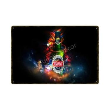 Imagem de Placa De Metal Vintage Stella Artois: Pôster Retrô Para Decoração De P