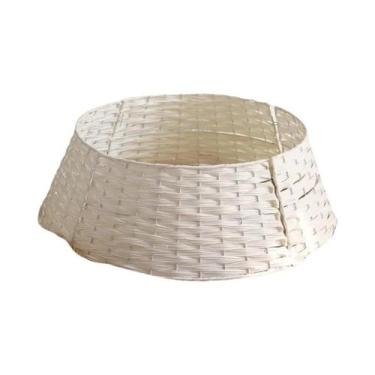 Imagem de Base De Árvore De Natal Tecida À Mão, Saia Simples Para Árvore, Decora