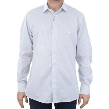 Imagem de Camisa Masculina Dudalina ML Slim Xadrez Azul Claro - 530427-Masculino