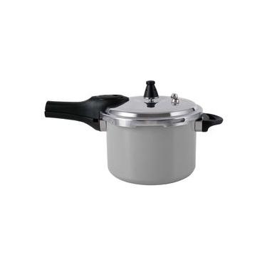 Imagem de Panela de Pressão Indução Brinox Antiaderente Ceramic Life Pressure 4,2 L Cinza Cinza