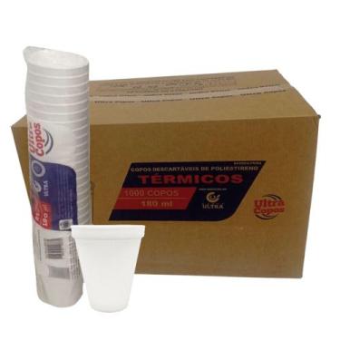Imagem de Copo de isopor 180ml termico c/1000 descartavel ultratherm - Ultra cop