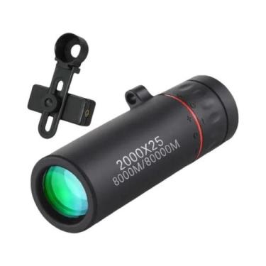 Imagem de Telescópio Monocular HD 2000x25 Portátil Com Suporte Para Celular Para
