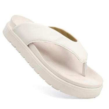 Imagem de Sandália Papete Feminina Flatform De Dedo Chinelo Asa Delta Moda Blogueira Leve Macia Confortável-Feminino