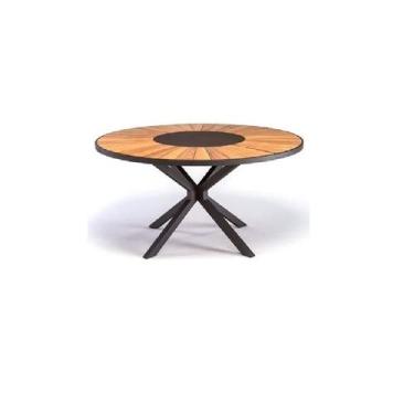Imagem de Mesa 1,40m Alumínio Centro Giratório Área Externa E Interna - Sarah Mó