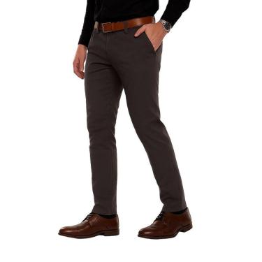 Imagem de Calça Esporte Fino Masculina Alfaiataria Slim Sarja Com Elastano Medson -Masculino