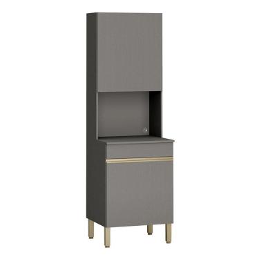 Imagem de Armário Paneleiro Line Micro-ondas Gris - Kits Paraná