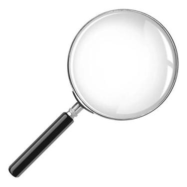 Imagem de Lupa 100mm Aumento Grande 5x Lente Manual Leitura Estetica - Congratul