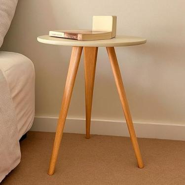 Imagem de Mesa De Canto Mesinha Apoio Sofá Aparador Lateral Sala Decor Mesa De C