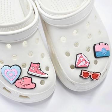 Imagem de Kit 6 Pins Enfeites para Babuche Personagens Variados - - Genérico, Fo