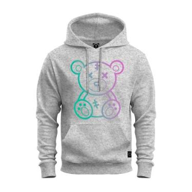 Imagem de Moletom Estampado Blusa De Frio Premium Personalizado Neon Urso - Nexs