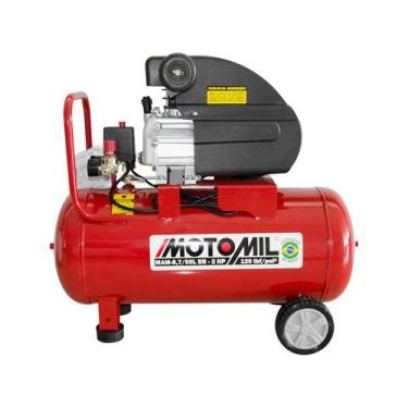 Imagem de Compressor de Ar Elétrico Portátil Motomil MAM8,7 50BR 50L 2hp 220V, 2