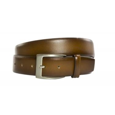 Imagem de Cinto Social Masculino em Couro Whisky, fivela cromada. - Porto Free, 