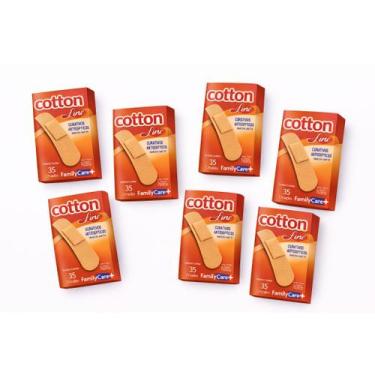 Imagem de Band-Aid Family Care Kit 7 Caixas 245 Curativos Cotton Line, BEGE 7 CA