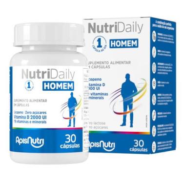 Imagem de NutriDaily Polivitamínico Homem 30 cápsulas APISNUTRI