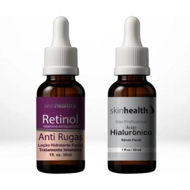 Imagem de Kit Serum Anti-idade Retinol + Ácido Hialurônico 30ml - SKINHEALTH