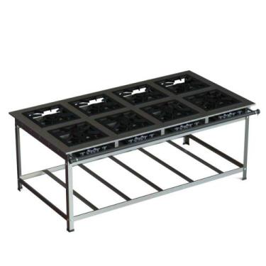 Imagem de Fogão Industrial 30x30 P7 8 Bocas Baixa Pressão 8 QD JS Martins - JL C