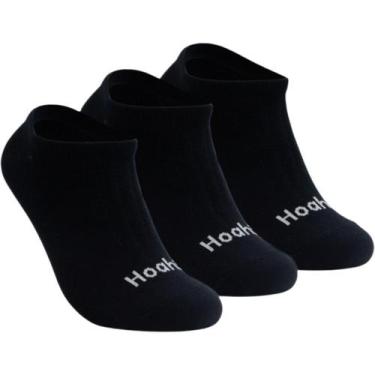 Imagem de Meia Kit 3 Pares Unissex Casual Básica Em Algodão Cano Invisivel Hoahi