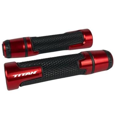 Imagem de Manopla Esportiva Gravada A Laser Honda Titan 125 150 160 - Special Le