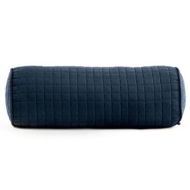 Imagem de Almofada Rolinho Pastilha Matelado Lavive Plaza com Enchimento, Azul P