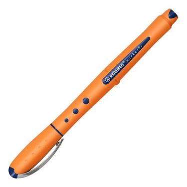 Imagem de Caneta Rollerball Stabilo Worker+ Tinta Azul Traço 0.5mm Corpo Laranja