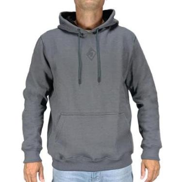 Imagem de Moletom Canguru Back Wash M2604 Cinza-Masculino
