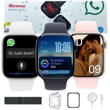 Imagem de Smartwatch Feminino Masculino Pro Serie 11 Amoled Prova Dágua 2 Pulsei