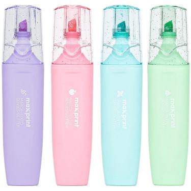 Imagem de Caneta Marca Texto 4 Cores Glitter Com Cheirinho - Maxprint