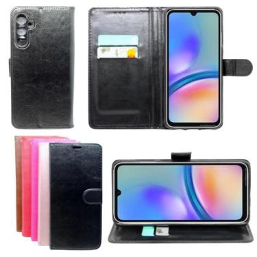 Imagem de Capinha Capa Carteira Para Galaxy A25 5g Flip Case - Mustangshop, Bege