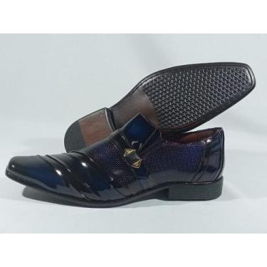 Imagem de Sapato social gofer verniz 0841apu, Azul, 40