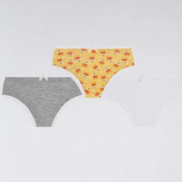 Imagem de Calcinha Lobinha Infantil Estampada 18100-089 C/3, Sortido0943, M