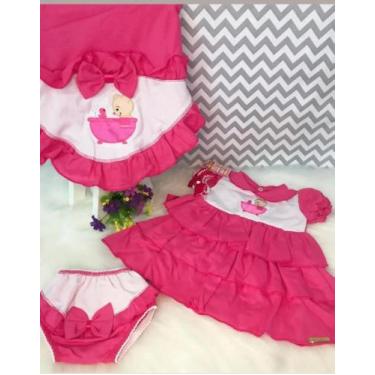 Imagem de Saida maternidade vestido 4 peças - EVELYN BABY