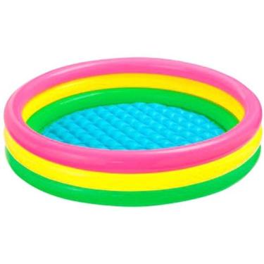 Imagem de Piscina Infantil Fundo inflável 275L Por do Sol Intex 57422