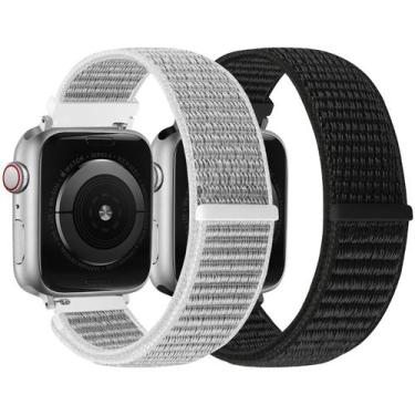 Imagem de Apple Watch compatível com nylon Sport Loop Band WollIle 38-49 mm