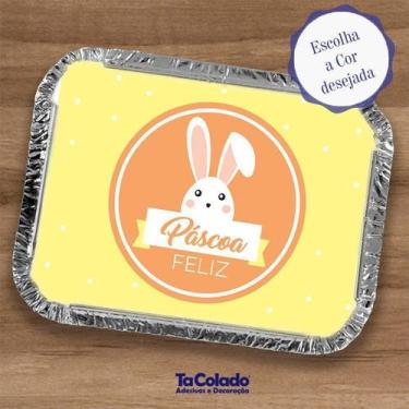 Imagem de Adesivo Personalizado para Marmita Páscoa - TaColado, Amarelo