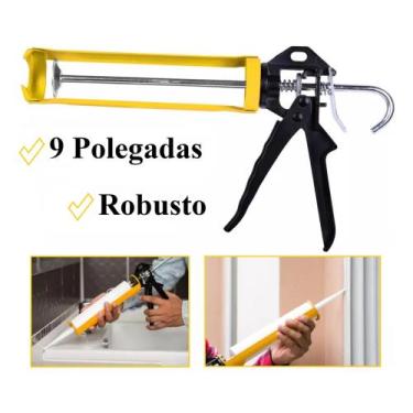 Imagem de Pistola Aplicador De Silicone Cola Pu Tubo Profissional Reforçada - IN