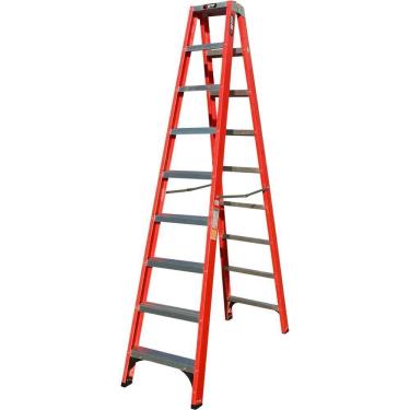 Imagem de Escada de Fibra de Vidro com Duplo Acesso EFR9922 9 Degraus Uso Comercial Botafogo Lar & Lazer