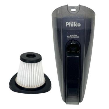 Imagem de Reservatório Compartimento de Pó Com Filtro Hepa Para Aspirador Philco