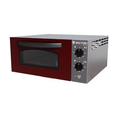 Imagem de Forno de Pizza Elétrico de Bancada Wictory WP35G 3500W com Pedra Refratária Vinho 220V