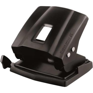 Imagem de Perfurador de Papel Maped Essentials 4034 Até 35 Folhas Mecanismo de Metal Preto Fosco
