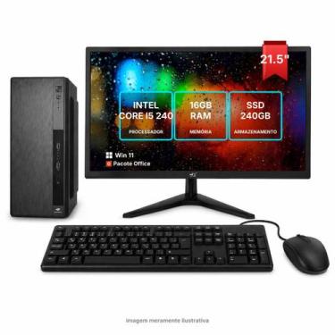 Imagem de Computador Office I5 16GB RAM 240GB SSD Windows 11 + Pacote Office Mon