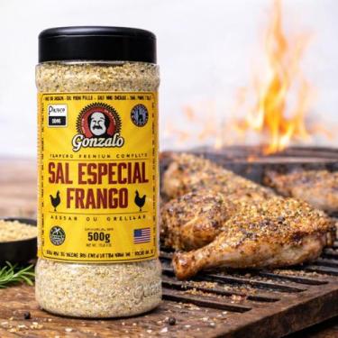 Imagem de Sal para Frango Gonzalo 500g Tempero Premium para Churrasco