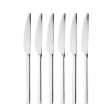 Imagem de 6 Facas para Churrasco Wolff Viena de Aço Inox Viena
